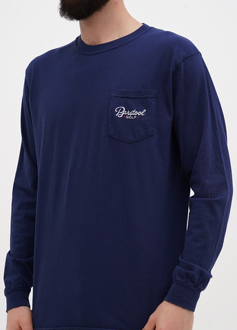 Темно-синий демисезонный кэжуал лонгслив Comfort Colors с надписями