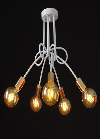 Стельова люстра BR-01 604S/5 E27 WH/G Brille (251891718)