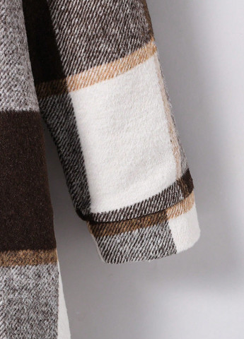 Комбіноване демісезонне Пальто пальто-сорочка SHEIN