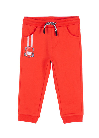 Красные спортивные демисезонные брюки джоггеры Coccodrillo