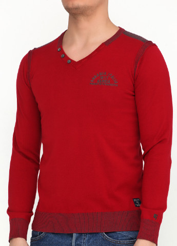 Красный демисезонный пуловер пуловер Garcia