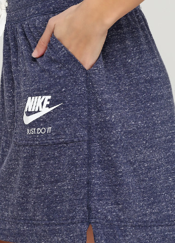 Синяя спортивная меланж юбка Nike а-силуэта (трапеция)