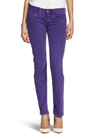 Фиолетовые кэжуал демисезонные зауженные брюки Replay