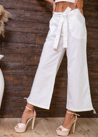 Белые кэжуал летние кюлоты брюки Ager