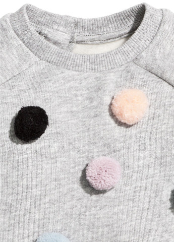 H&M світшот,сірий в візерунки, серый