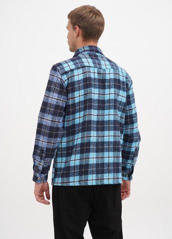 Синяя кэжуал рубашка в клетку Boohoo