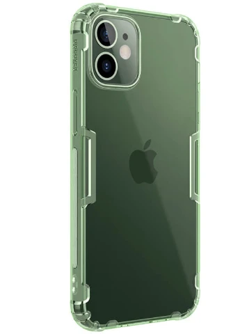TPU чохол Nature Series для Apple iPhone 12 mini (5.4 ') Темно-зелений (прозорий) (is_00000038557_4) Nillkin (229726245)