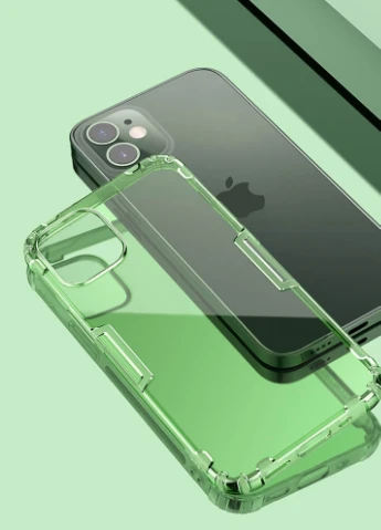 TPU чохол Nature Series для Apple iPhone 12 mini (5.4 ') Темно-зелений (прозорий) (is_00000038557_4) Nillkin (229726245)