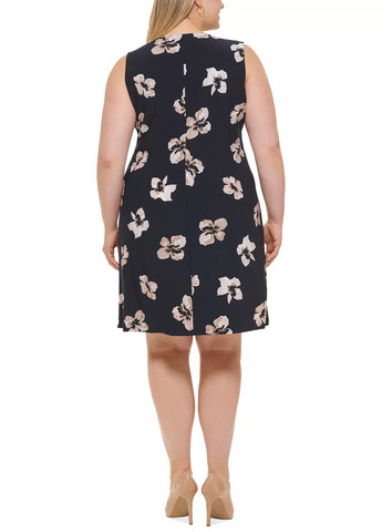 Синее кэжуал платье Tommy Hilfiger с цветочным принтом