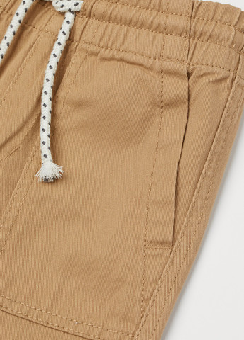 Бежевые кэжуал демисезонные брюки джоггеры H&M