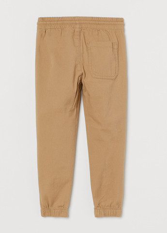 Бежевые кэжуал демисезонные брюки джоггеры H&M