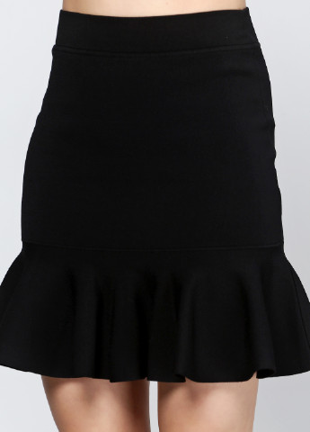 Черная кэжуал однотонная юбка P.A.R.O.S.H. мини