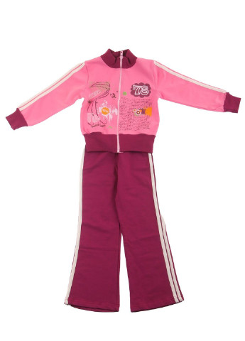 Розовый демисезонный костюм (бомпер, брюки) Mtp