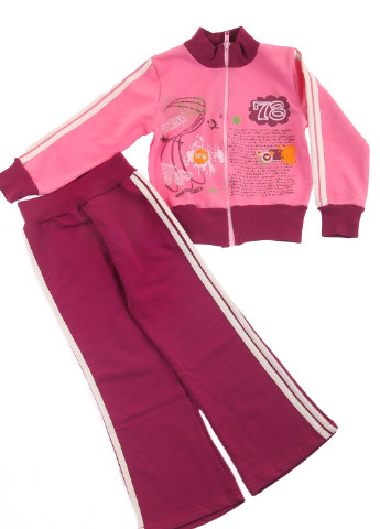 Розовый демисезонный костюм (бомпер, брюки) Mtp