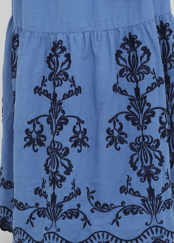 Темно-голубое кэжуал платье Ruta-S с орнаментом