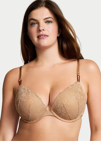 Светло-коричневый демисезонный комплект (бюстгальтер, трусики) Victoria's Secret