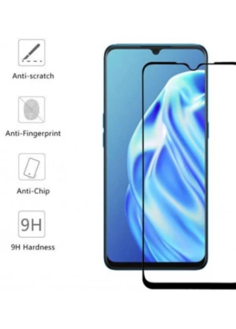 Стекло защитное OPPO A91 Full Cover Full Glue (Black) (222221) (222221) Drobak (203968394)