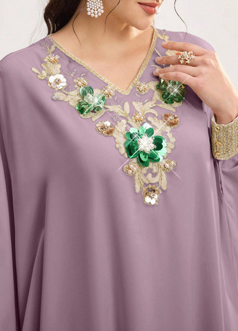 Світло-фіолетова кежуал сукня оверсайз SHEIN однотонна