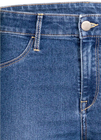 Голубые демисезонные скинни джинсы H&M