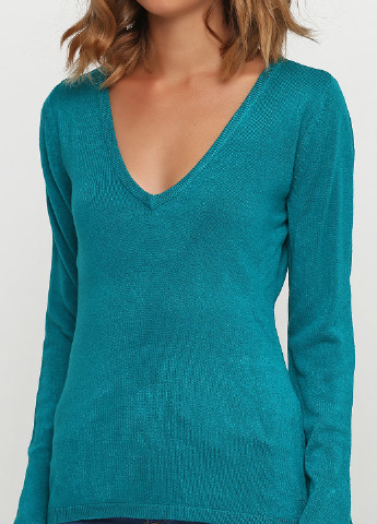 Темно-зеленый демисезонный пуловер пуловер New York & Company