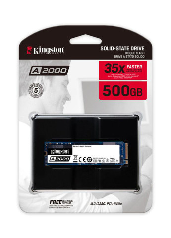 Внутренний SSD A2000 500GB NVMe M.2 2280 PCIe 3.0 x4 3D NAND TLC (SA2000M8/500G) Kingston Внутренний SSD Kingston A2000 500GB NVMe M.2 2280 PCIe 3.0 x4 3D NAND TLC (SA2000M8/500G) комбіновані