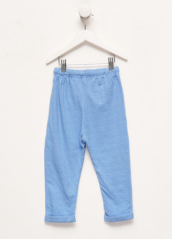 Голубые кэжуал демисезонные зауженные брюки H&M