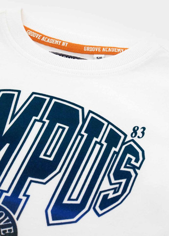 Белый демисезонный кэжуал лонгслив Original Marines с надписями