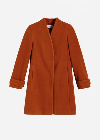 Оранжевое демисезонное Пальто однобортное Reserved
