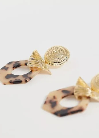 Сережки золотисті Reclaimed Vintage (252404955)