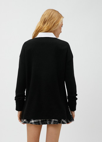 Чорний демісезонний пуловер пуловер KOTON