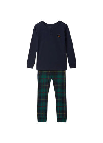 Синя всесезон піжама (лонгслів, штани) лонгслів + брюки Gap