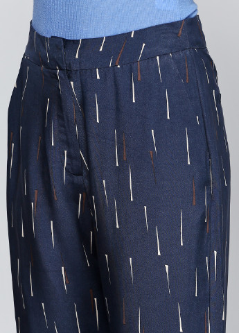 Синие кэжуал демисезонные прямые брюки Bruuns Bazaar