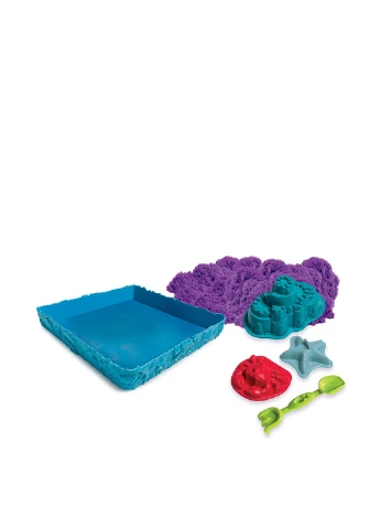 Набор песка для детского творчества - KINETIC SAND ЗАМОК ИЗ ПЕСКА (фиолетовый, 454 г, формочки, лото Wacky-Tivities (27281388)