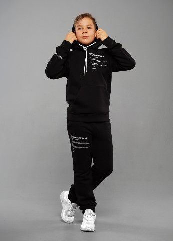 Черный зимний спортивный костюм с надписями Sinthia (206676619)