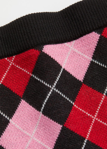 Разноцветная кэжуал с геометрическим узором юбка H&M