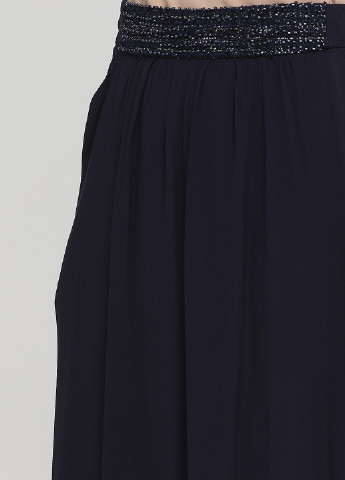 Темно-синяя кэжуал однотонная юбка Axara а-силуэта (трапеция)