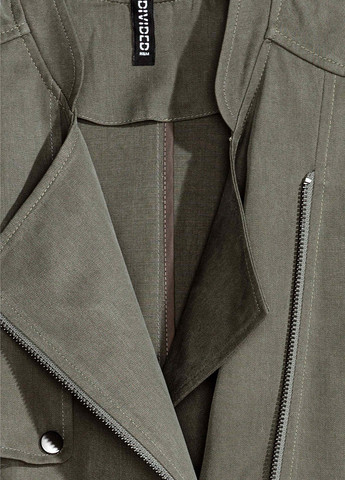 Серо-зеленое демисезонное Пальто H&M