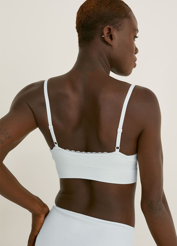 Світло-зелений бюстгальтер C&A без кісточок трикотаж, поліамід