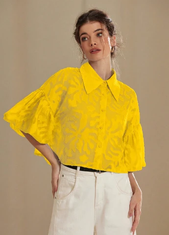 Жовта блуза SHEIN