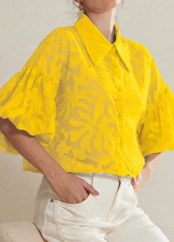 Жовта блуза SHEIN