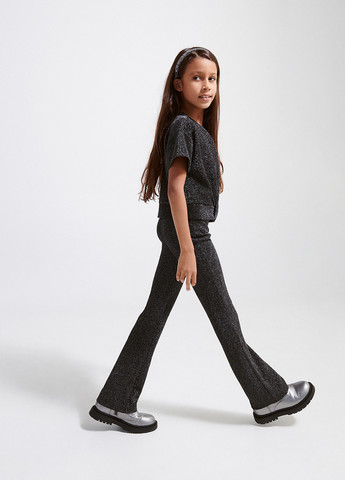 Черные кэжуал демисезонные клеш брюки Reserved