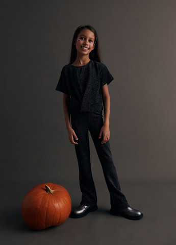 Черные кэжуал демисезонные клеш брюки Reserved