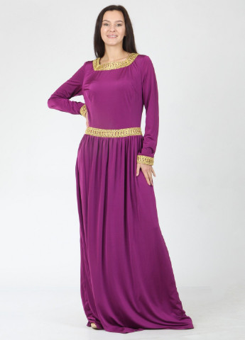 Фиолетовое вечернее платье Milena однотонное