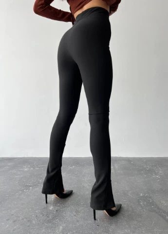 Чорні лосини з блискавками No Brand (256537891)