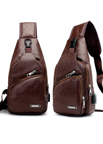 Мужская сумка слинг мессенджер Joy Art, коричневая JoyArt sp1452 (228857113)