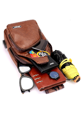 Мужская сумка слинг мессенджер Joy Art, коричневая JoyArt sp1452 (228857113)