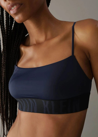 Синій топ бюстгальтер Calvin Klein без кісточок поліамід