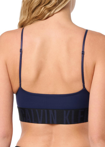 Синій топ бюстгальтер Calvin Klein без кісточок поліамід