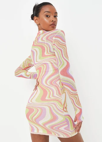 Комбінована кежуал сукня футляр Missguided з абстрактним візерунком