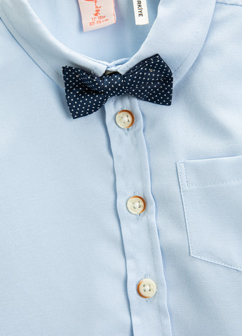 Светло-голубой кэжуал рубашка однотонная KOTON